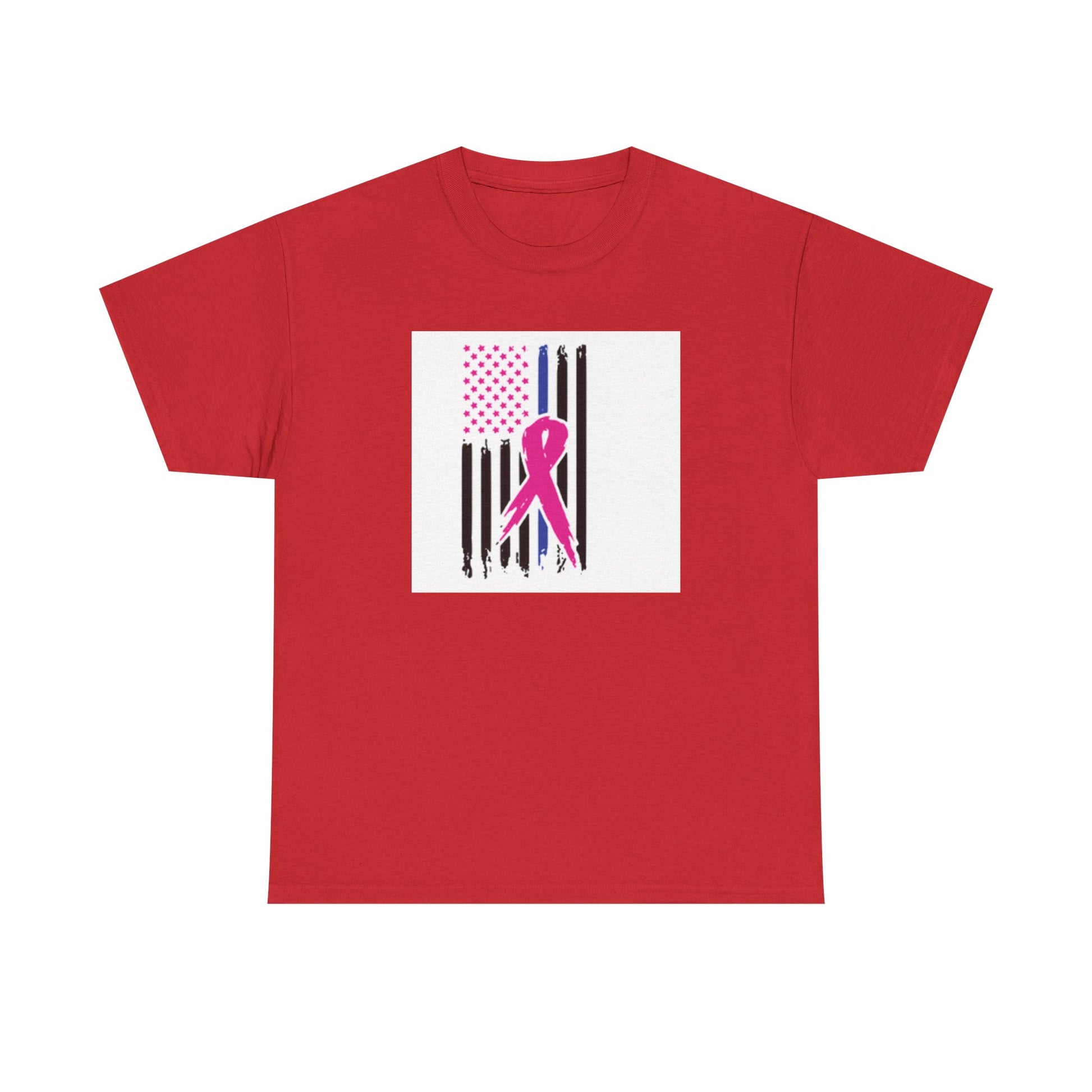 Pink Ribbon Support T-Shirt, Breast Cancer Awareness Tee