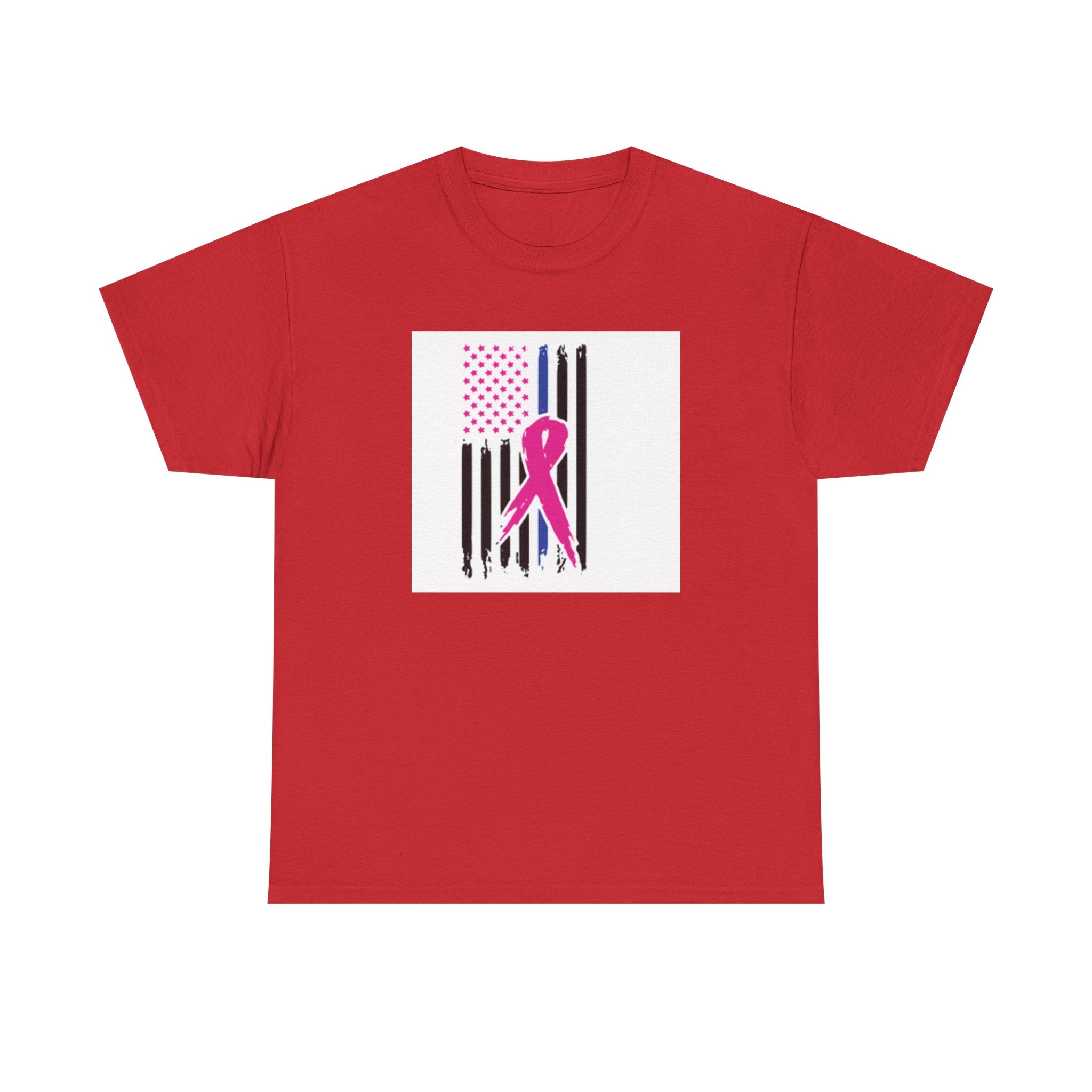 Pink Ribbon Support T-Shirt, Breast Cancer Awareness Tee