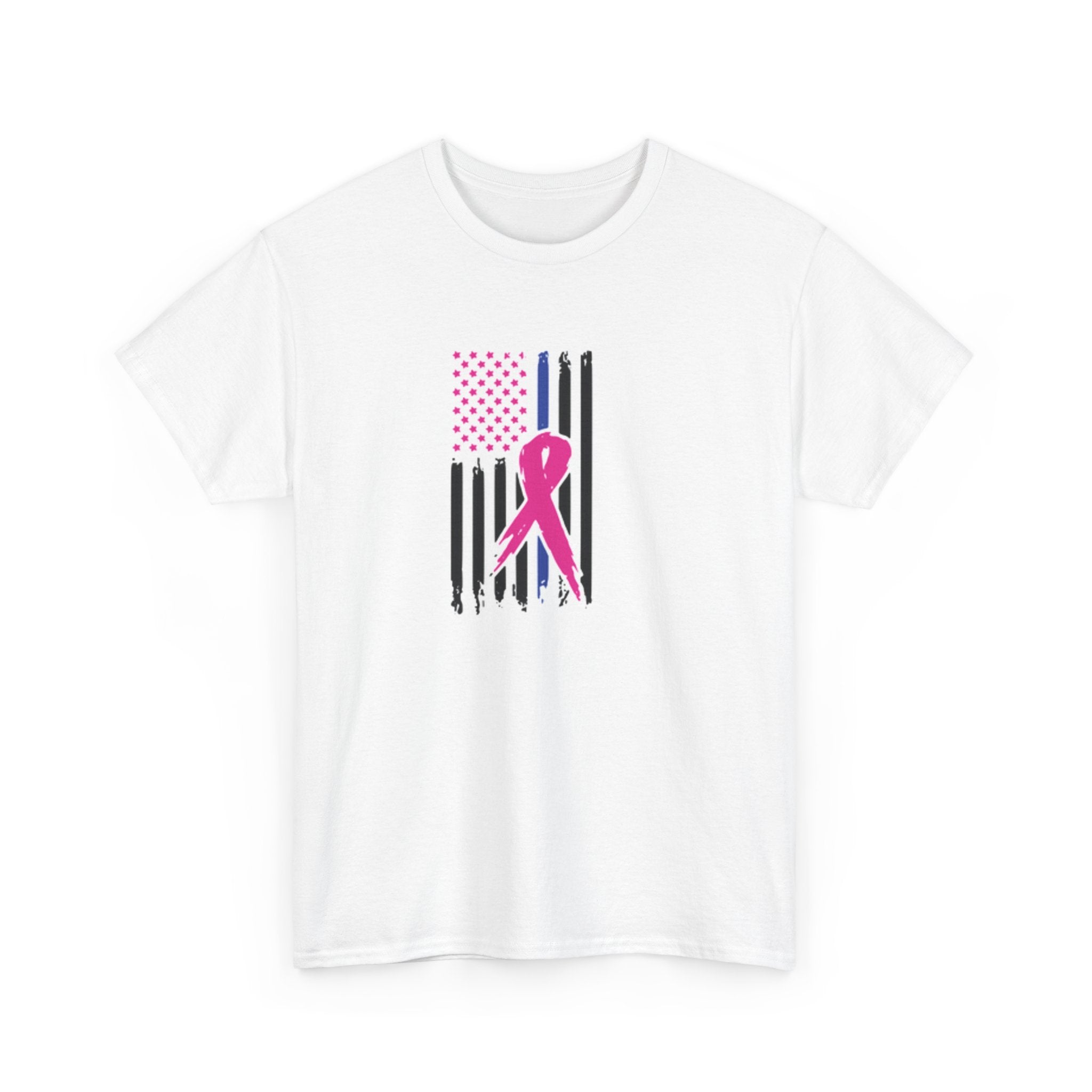 Pink Ribbon Support T-Shirt, Breast Cancer Awareness Tee