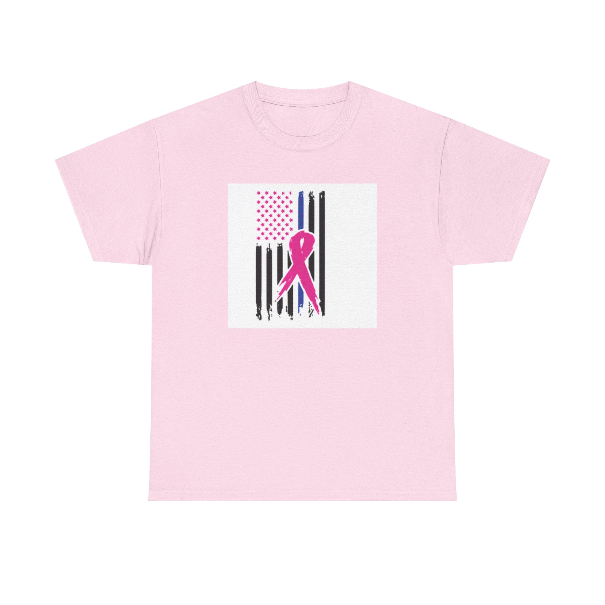Pink Ribbon Support T-Shirt, Breast Cancer Awareness Tee