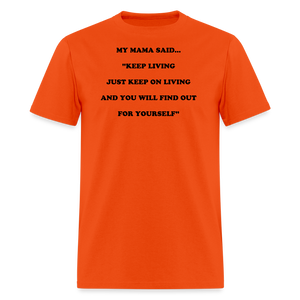 KEEP ON LIVING - orange