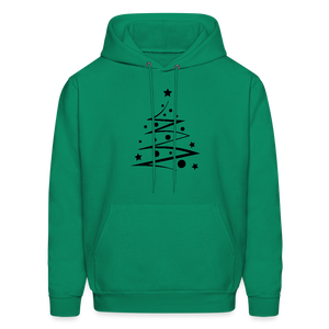 Men's Hoodie Christmas Tree - kelly green