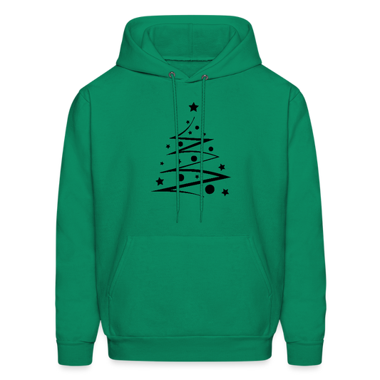 Men's Hoodie Christmas Tree - kelly green
