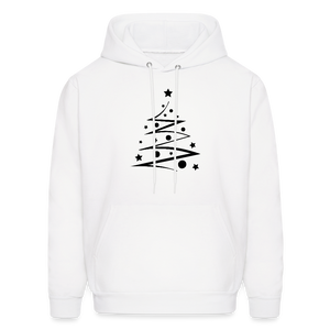 Men's Hoodie Christmas Tree - white