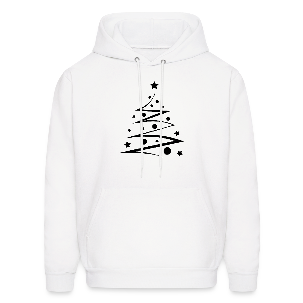 Men's Hoodie Christmas Tree - white