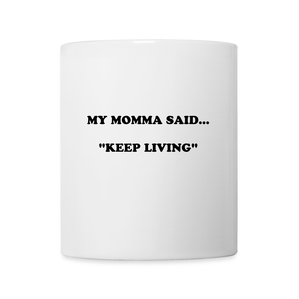 Keep Living - white