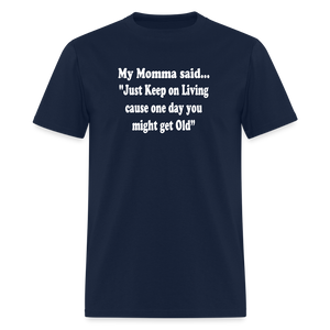 JUST KEEP ON LIVING - navy