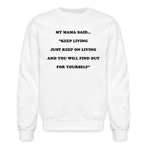KEEP LIVING - white