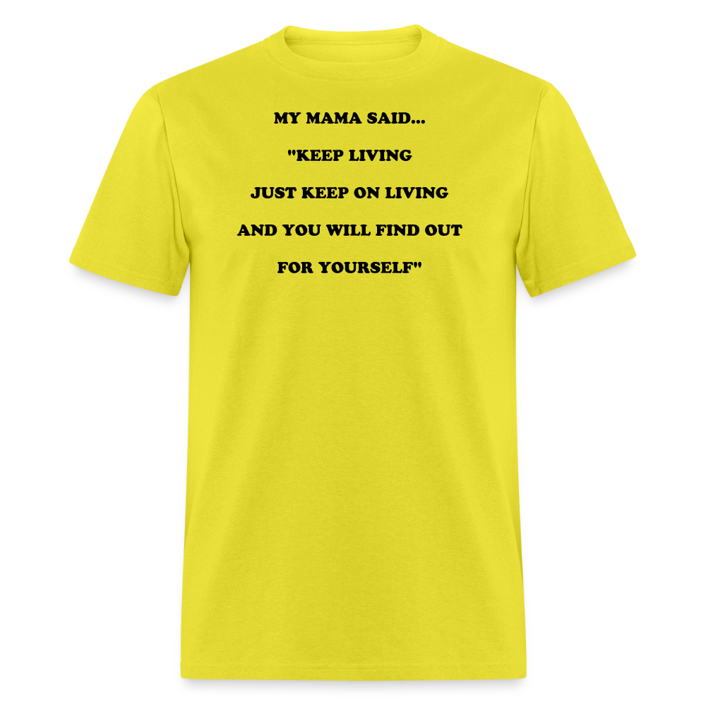 KEEP ON LIVING - yellow