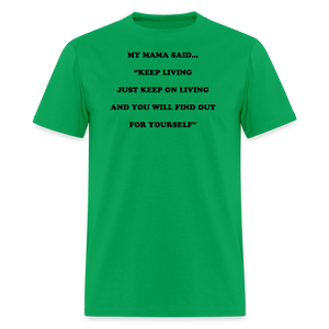 KEEP ON LIVING - bright green