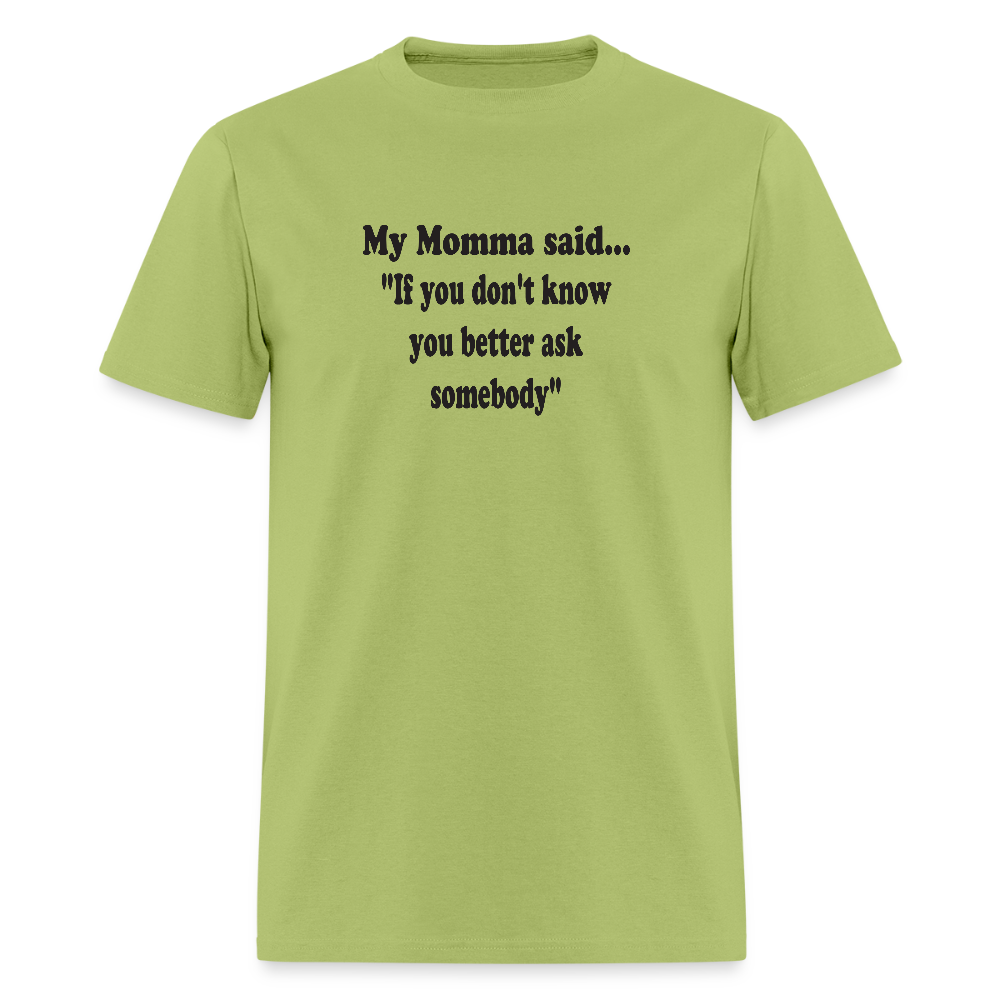 IF YOU DON'T KNOW YOU BETTER ASK SOMEBODY - kiwi