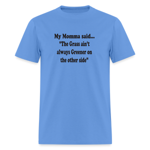 THE GRASS AIN'T ALWAYS GREENER ON THE OTHER SIDE - carolina blue