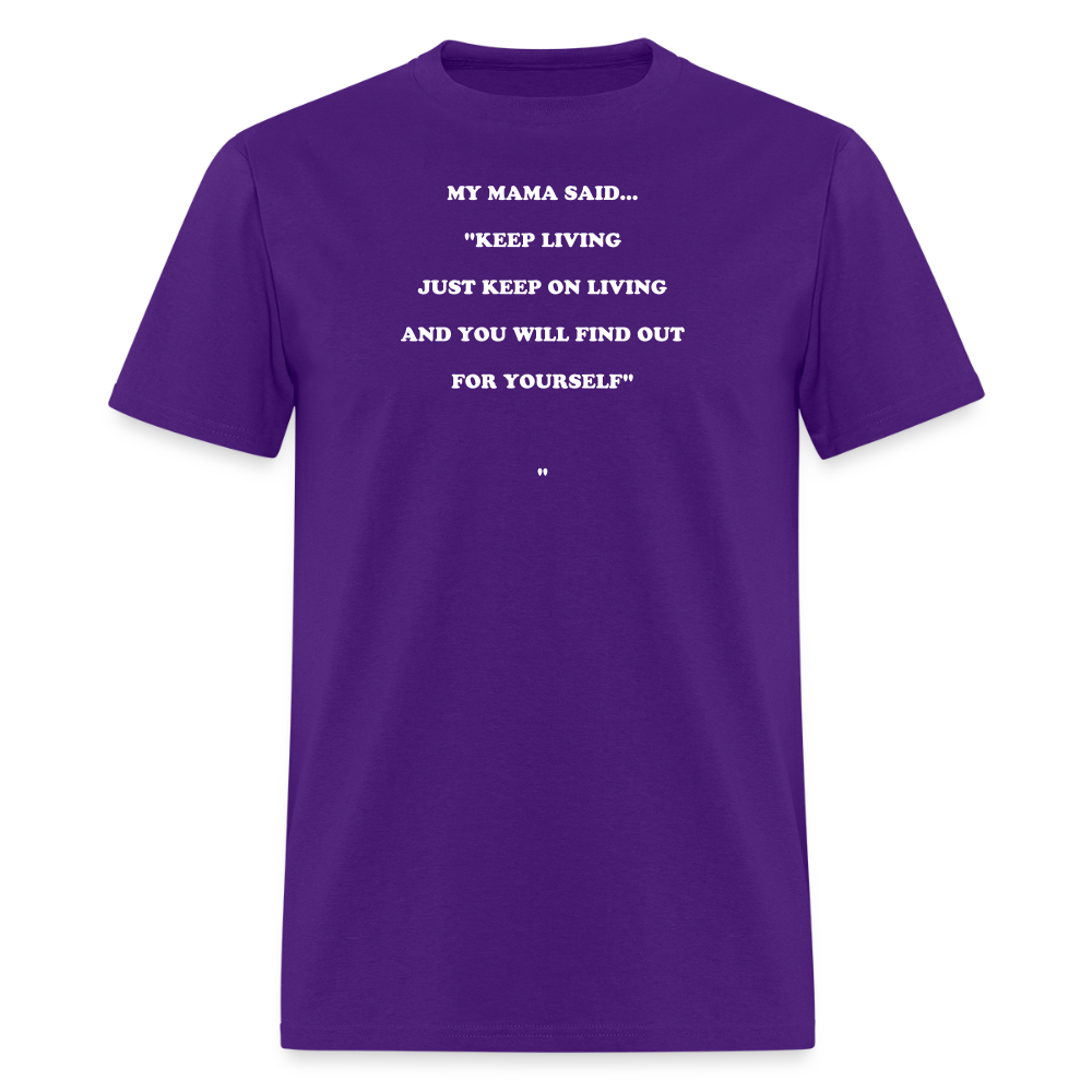JUST KEEP ON LIVING - purple