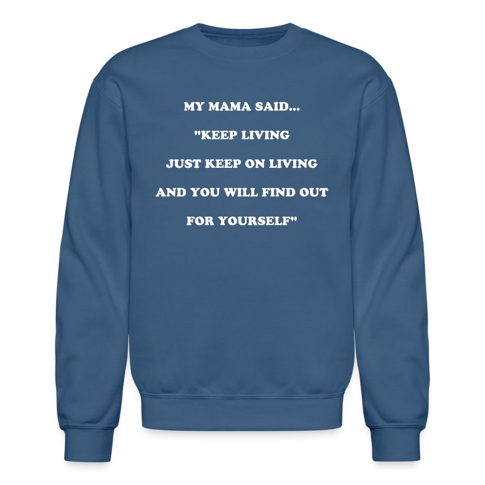 KEEP ON LIVING - indigo blue