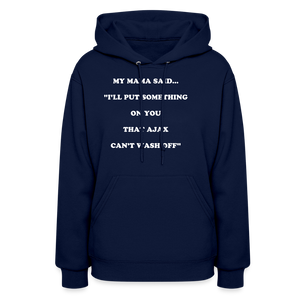 I'LL PUT SOMETHING ON YOU THAT AJAX CAN'T WASH OFF - navy