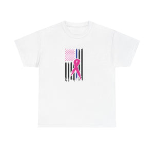 Pink Ribbon Support T-Shirt, Breast Cancer Awareness Tee