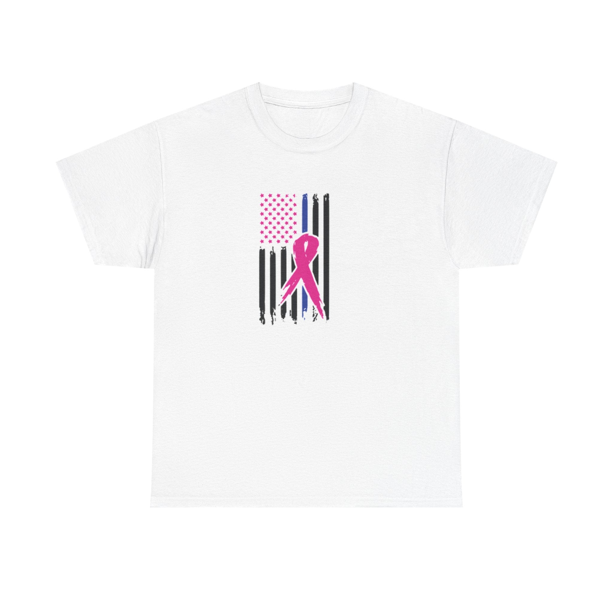 Pink Ribbon Support T-Shirt, Breast Cancer Awareness Tee