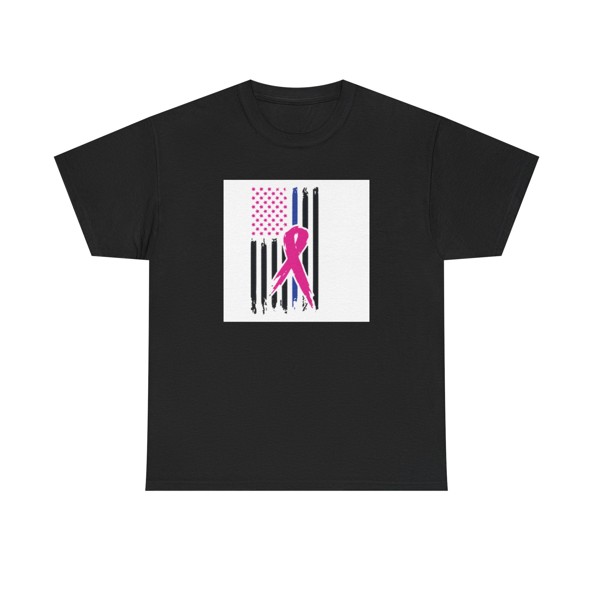 Pink Ribbon Support T-Shirt, Breast Cancer Awareness Tee