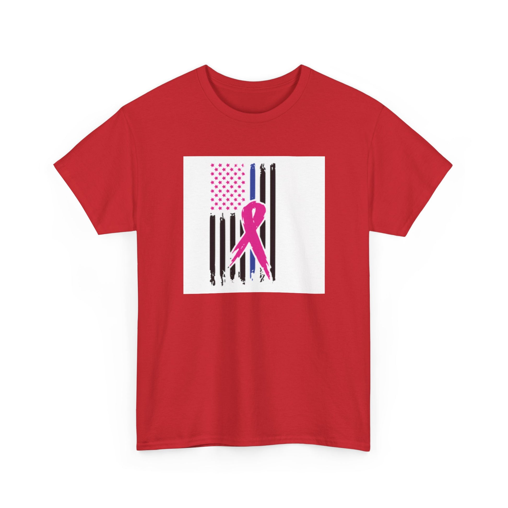 Pink Ribbon Support T-Shirt, Breast Cancer Awareness Tee